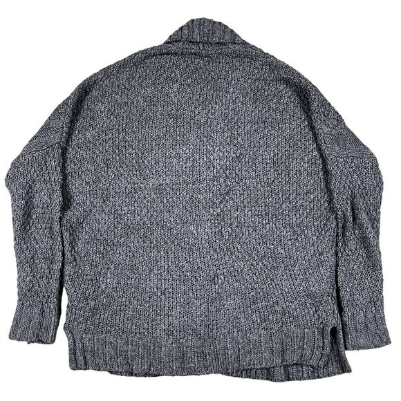 American Eagle Oversized Grey Cable Knit Cardigan Size XS - Picture 2 of 4